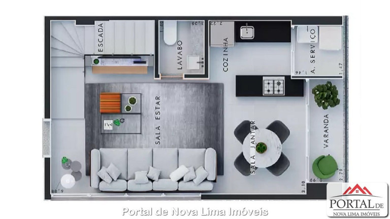 Imagem Apartamento com 2 Quartos à Venda, 66 m² em Alphaville Lagoa Dos Ingleses - Nova Lima Imagem Apartamento com 2 Quartos à Venda, 66 m² em Alphaville Lagoa Dos Ingleses - Nova Lima