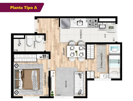 Imagem Apartamento com 2 Quartos à Venda, 37 m² em Artur Alvim - São Paulo