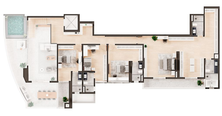 Cobertura com 4 Quartos à Venda, 1.057 m² em Ponta Da Praia - Santos