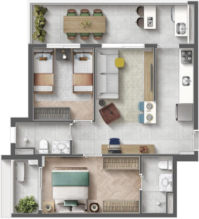 Foto do imóvel Apartamento com 1 Quarto à Venda, 34 m² em Aclimação - São Paulo