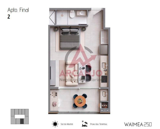 Imagem Apartamento com 1 Quarto à Venda, 39 m² em Toninhas - Ubatuba Imagem Apartamento com 1 Quarto à Venda, 39 m² em Toninhas - Ubatuba