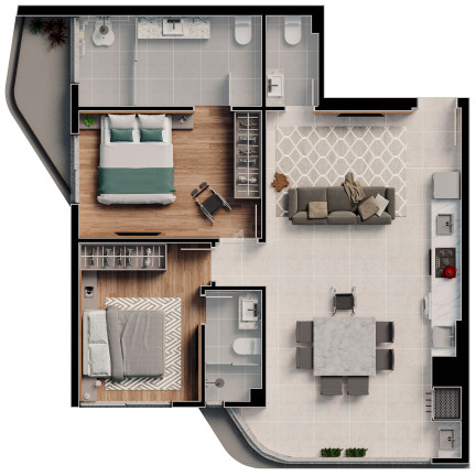 Imagem Apartamento com 2 Quartos à Venda, 72 m² em São Judas - Itajaí Imagem Apartamento com 2 Quartos à Venda, 72 m² em São Judas - Itajaí