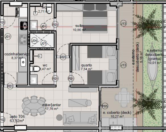 Imagem Apartamento com 2 Quartos à Venda, 64 m² em Intermares - Cabedelo