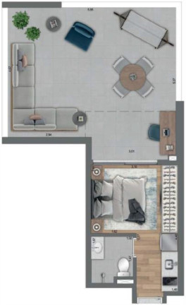 Imagem Apartamento com 1 Quarto à Venda, 47 m² em Paraíso - São Paulo Imagem Apartamento com 1 Quarto à Venda, 47 m² em Paraíso - São Paulo