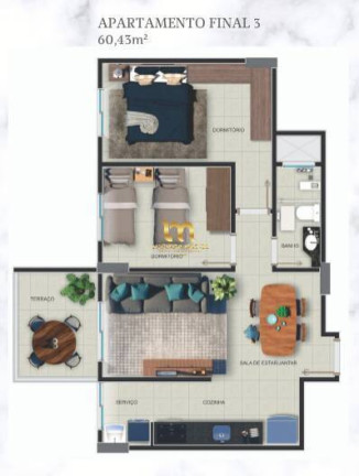 Imagem Apartamento com 2 Quartos à Venda, 60 m² em Canto Do Forte - Praia Grande