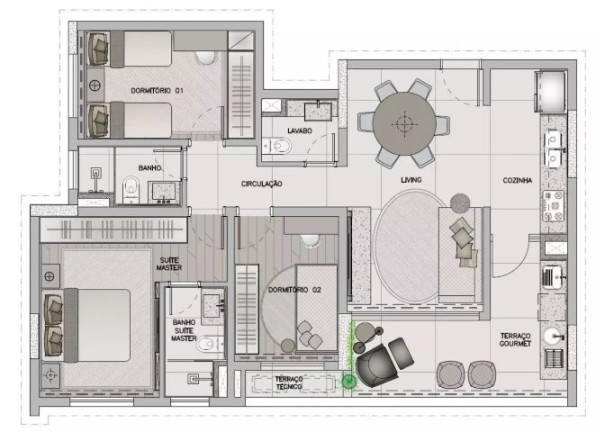 Imagem Apartamento com 3 Quartos à Venda, 89 m² em Alphaville - Barueri Imagem Apartamento com 3 Quartos à Venda, 89 m² em Alphaville - Barueri