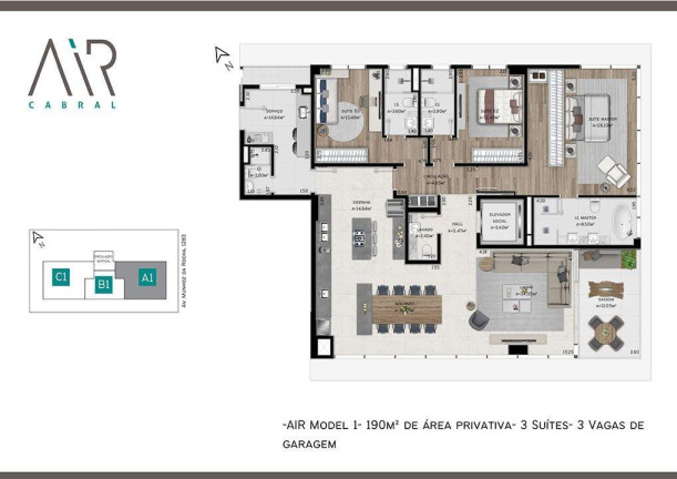 Imagem Apartamento com 3 Quartos à Venda, 190 m² em Cabral - Curitiba