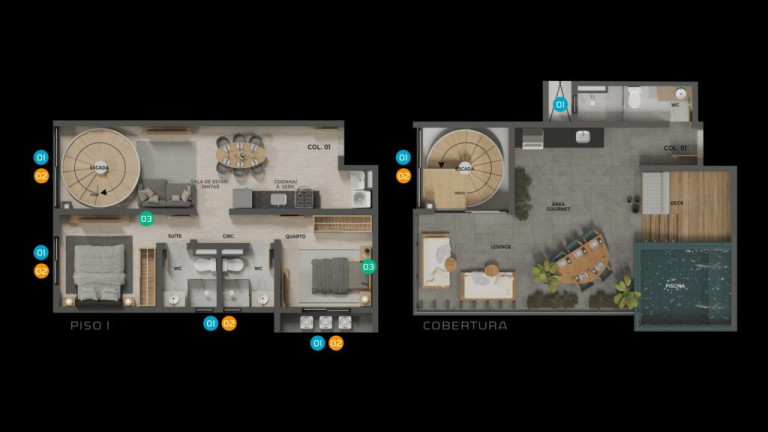 Imagem Apartamento com 2 Quartos à Venda, 57 m² em Aeroclube - João Pessoa