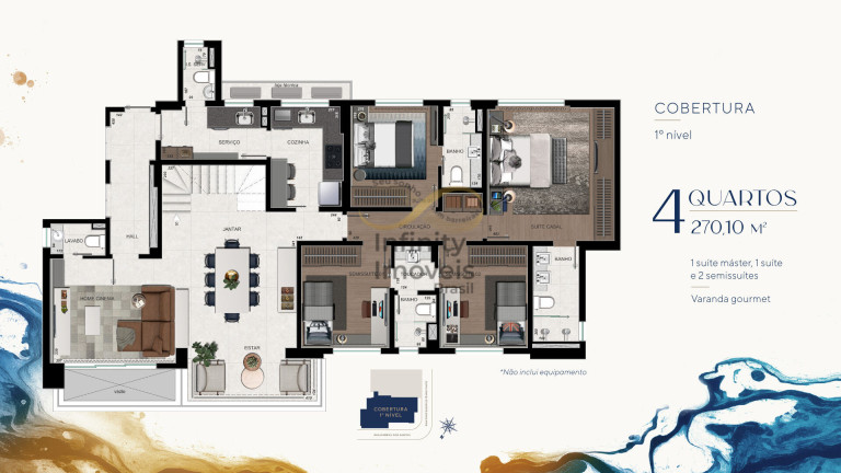 Imagem Cobertura com 4 Quartos à Venda, 126 m² em Serra - Belo Horizonte Imagem Cobertura com 4 Quartos à Venda, 126 m² em Serra - Belo Horizonte