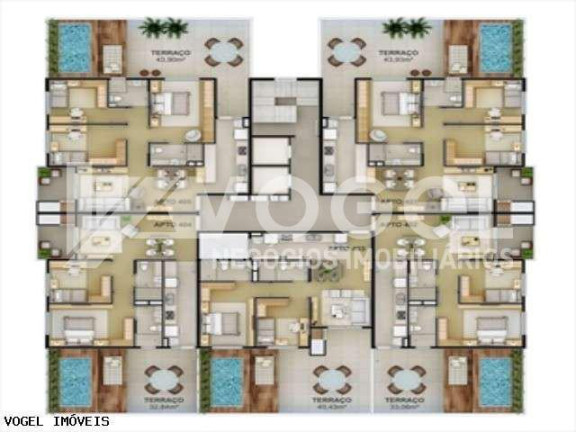 Apartamento com 3 Quartos à Venda, 90 m² em Centro - Sao Leopoldo