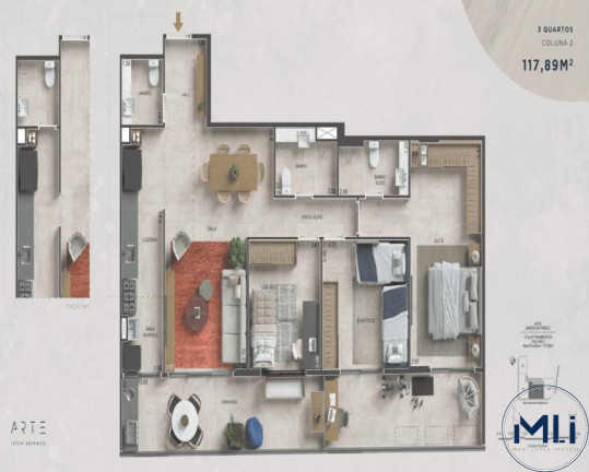 Imagem Imóvel com 3 Quartos à Venda, 117 m² em Jardim Botânico - Rio De Janeiro