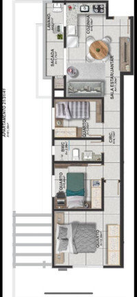 Imagem Apartamento com 3 Quartos à Venda, 62 m² em Bom Jesus - São José Dos Pinhais