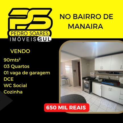 Apartamento com 3 Quartos à Venda, 147 m² em Manaíra - João Pessoa