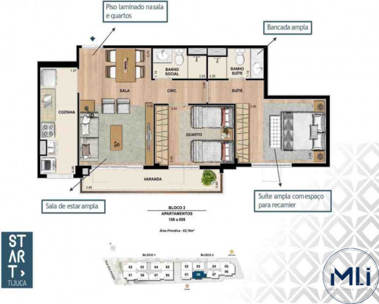 Imagem Imóvel com 2 Quartos à Venda, 69 m² em Tijuca - Rio De Janeiro