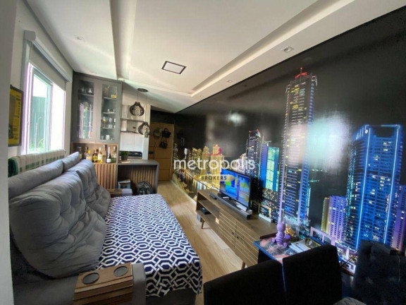 Imagem Cobertura com 2 Quartos à Venda, 100 m² em Vila Scarpelli - Santo André