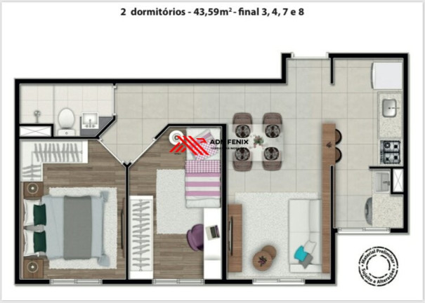 Imagem Apartamento com 2 Quartos à Venda, 43 m² em Vila Bremen - Guarulhos