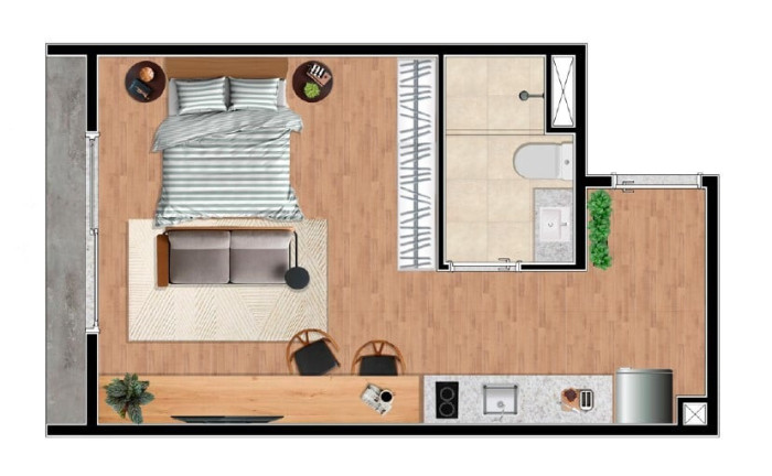 Imagem Apartamento com 1 Quarto à Venda, 25 m² em Higienópolis - São Paulo