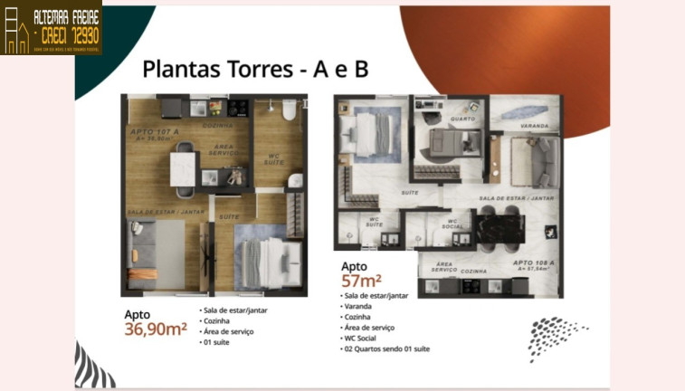 Imagem Apartamento com 2 Quartos à Venda, 57 m² em Poço - Cabedelo Imagem Apartamento com 2 Quartos à Venda, 57 m² em Poço - Cabedelo