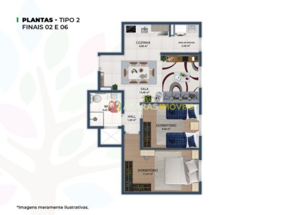 Imagem Apartamento com 2 Quartos à Venda, 49 m² em Centro - Bertioga Imagem Apartamento com 2 Quartos à Venda, 49 m² em Centro - Bertioga