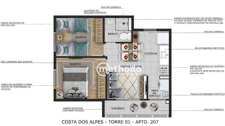 Imagem Apartamento com 2 Quartos à Venda, 39 m² em Jardim Paraíso De Viracopos - Campinas Imagem Apartamento com 2 Quartos à Venda, 39 m² em Jardim Paraíso De Viracopos - Campinas