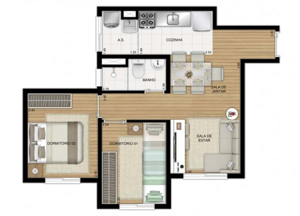 Imagem Apartamento com 2 Quartos à Venda, 41 m² em Itaquera - São Paulo