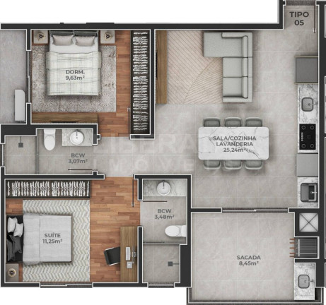 Imagem Apartamento com 1 Quarto à Venda, 45 m² em Meia Praia - Navegantes Imagem Apartamento com 1 Quarto à Venda, 45 m² em Meia Praia - Navegantes