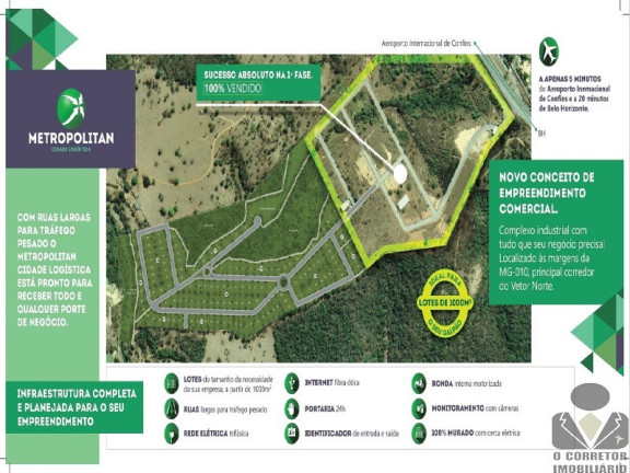 Imagem Imóvel à Venda, 1.000 m² em Metropolitan Business Center Ii - Confins