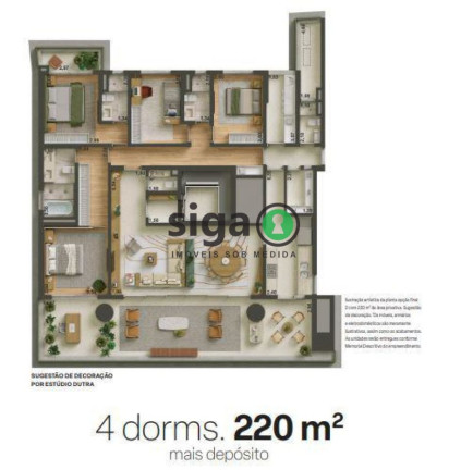 Imagem Apartamento com 3 Quartos à Venda, 220 m² em Brooklin - São Paulo