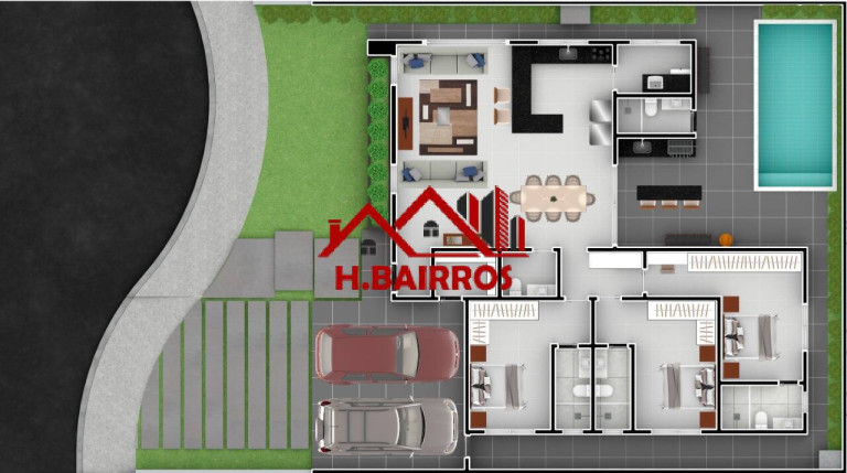 Imagem Casa de Condomínio com 3 Quartos à Venda, 340 m² em Centro - Caçapava