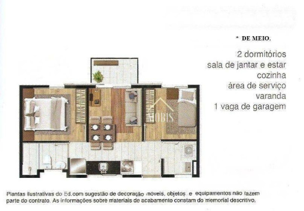 Imagem Apartamento com 2 Quartos à Venda, 37 m² em Campestre - Santo André