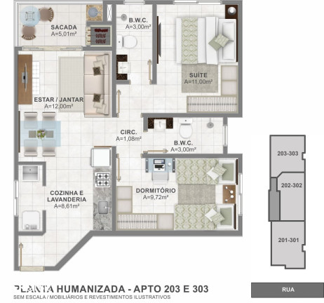 Imagem Apartamento com 2 Quartos à Venda,  em Palmas - Governador Celso Ramos