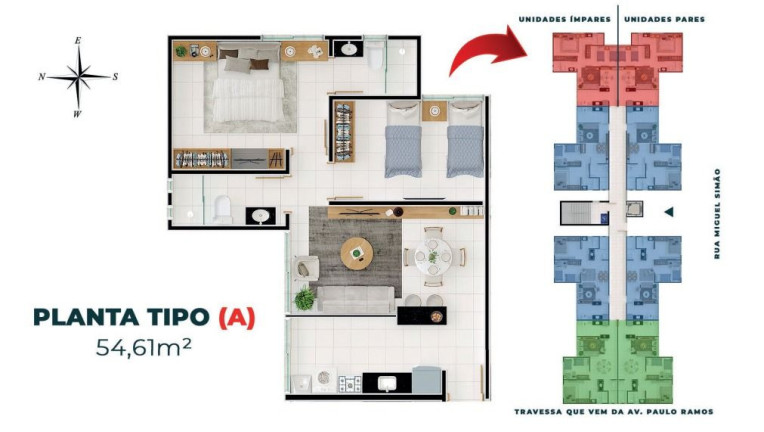 Imagem Apartamento com 2 Quartos à Venda, 54 m² em Centro - Timon