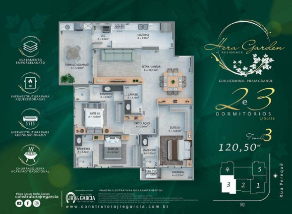 Imagem Apartamento com 3 Quartos à Venda, 120 m² em Boqueirão - Praia Grande Imagem Apartamento com 3 Quartos à Venda, 120 m² em Boqueirão - Praia Grande