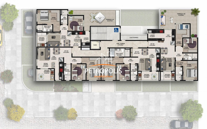Imagem Apartamento com 3 Quartos à Venda, 97 m² em Planalto - Caxias Do Sul