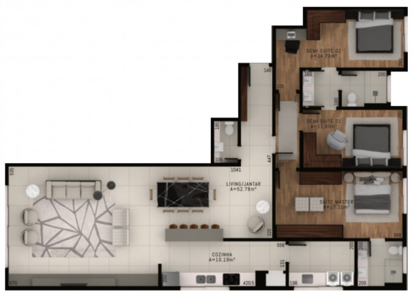 Imagem Imóvel com 3 Quartos à Venda, 152 m² em Centro - Florianópolis
