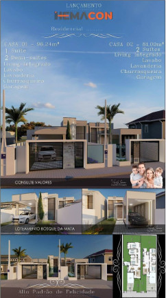 Imagem Casa com 3 Quartos à Venda, 96 m² em Bosque Da Mata - Tijucas