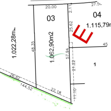 Terreno à Venda, 1.062 m² em Centro - Cabreúva
