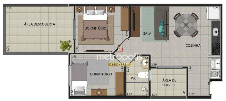 Imagem Cobertura com 2 Quartos à Venda, 115 m² em Vila Linda - Santo André Imagem Cobertura com 2 Quartos à Venda, 115 m² em Vila Linda - Santo André
