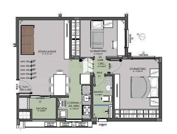 Imagem Apartamento com 2 Quartos à Venda, 81 m² em Centro - Santa Maria