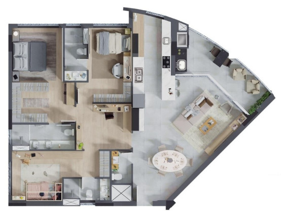 Imagem Apartamento com 3 Quartos à Venda, 147 m² em Cristo Rei - Curitiba
