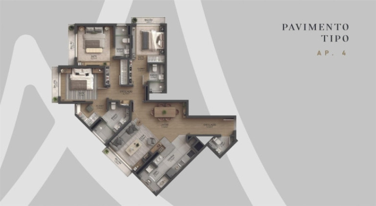 Imagem Apartamento com 3 Quartos à Venda, 122 m² em Avenida Central - Gramado Imagem Apartamento com 3 Quartos à Venda, 122 m² em Avenida Central - Gramado