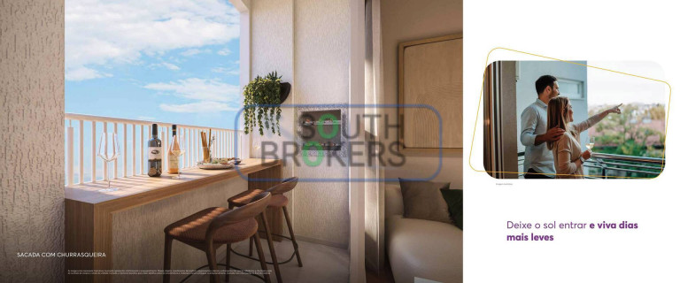 Imagem Apartamento com 2 Quartos à Venda, 36 m² em Pinheirinho - Curitiba