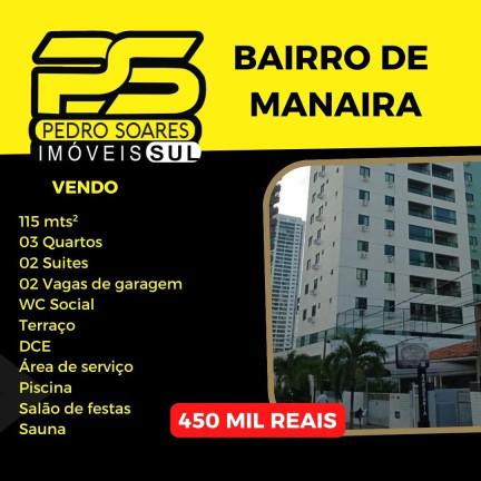 Imagem Apartamento com 3 Quartos à Venda, 115 m² em Manaíra - João Pessoa