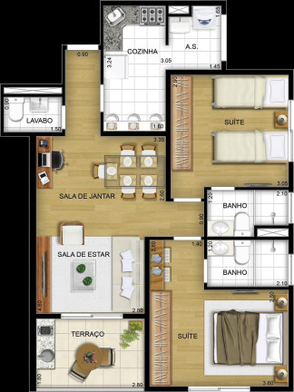 Imagem Apartamento com 2 Quartos à Venda, 64 m² em Morumbi - São Paulo Imagem Apartamento com 2 Quartos à Venda, 64 m² em Morumbi - São Paulo