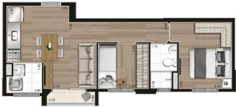 Imagem Apartamento com 2 Quartos à Venda, 48 m² em Barra Funda - São Paulo