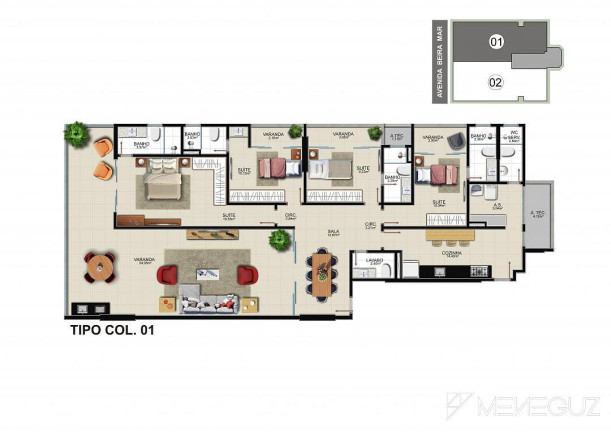 Imagem Apartamento com 4 Quartos à Venda, 190 m² em Praia Do Morro - Guarapari Imagem Apartamento com 4 Quartos à Venda, 190 m² em Praia Do Morro - Guarapari