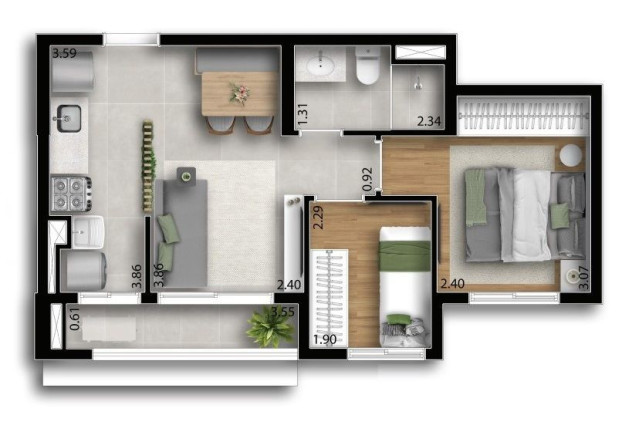 Imagem Apartamento com 2 Quartos à Venda, 44 m² em Centro - Osasco Imagem Apartamento com 2 Quartos à Venda, 44 m² em Centro - Osasco