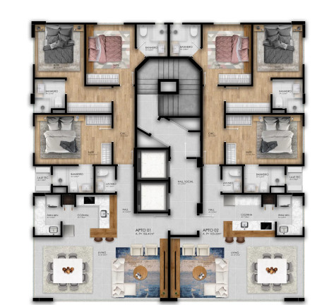 Imagem Apartamento com 3 Quartos à Venda, 106 m² em Pioneiros - Balneário Camboriú