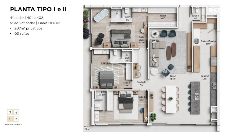 Imagem Apartamento com 3 Quartos à Venda, 162 m² em Anita Garibaldi - Joinville Imagem Apartamento com 3 Quartos à Venda, 162 m² em Anita Garibaldi - Joinville