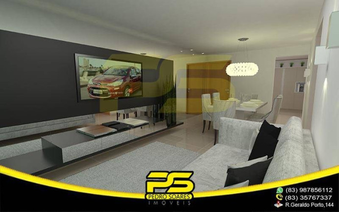 Imagem Apartamento com 3 Quartos à Venda, 95 m² em Cabo Branco - João Pessoa Imagem Apartamento com 3 Quartos à Venda, 95 m² em Cabo Branco - João Pessoa